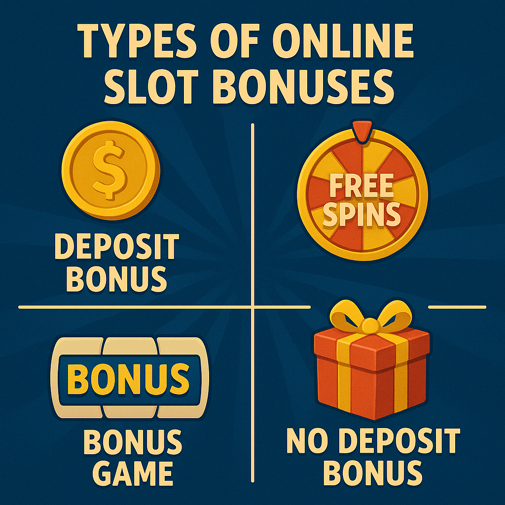 there are many different types of online slot bonuses